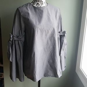 Cupio Statement Sleeve Blouse - Size M